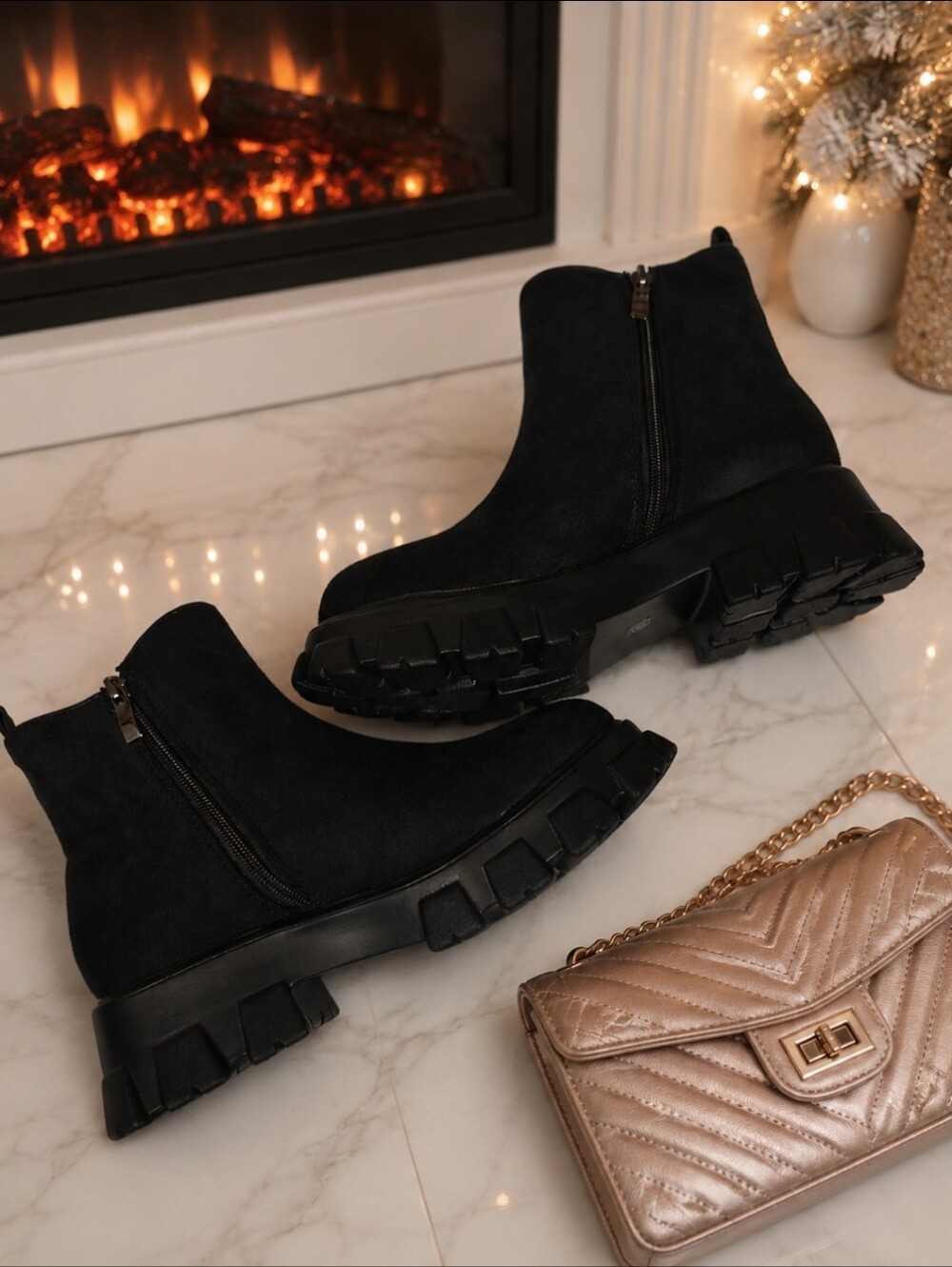 Combat boots Vegan Suede - Picture 2 of 8